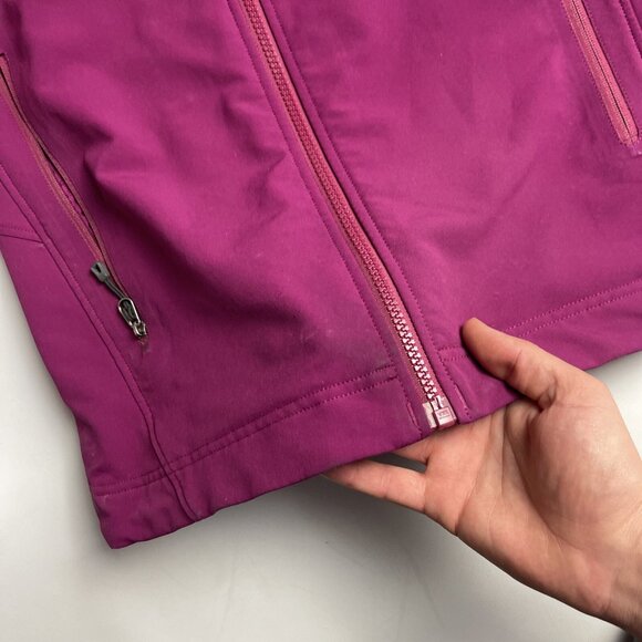 Patagonia Women L Soft Shell Jacket Fleece Purple Outdoor Hiking Jacket **READ** - Picture 11 of 16